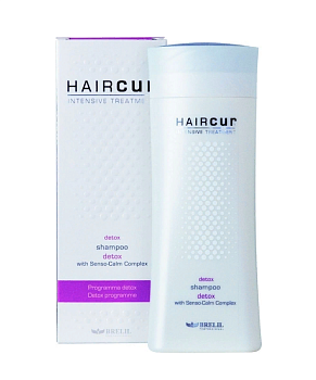 Brelil HAIRCUR Detox shampoo Шампунь для Детоксикации волос, 200мл