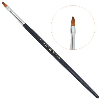 Planet Nails Кисть акриловая квадратная № 4 (31517.4) Planet Nails Кисть акриловая квадратная № 4 (31517.4)
