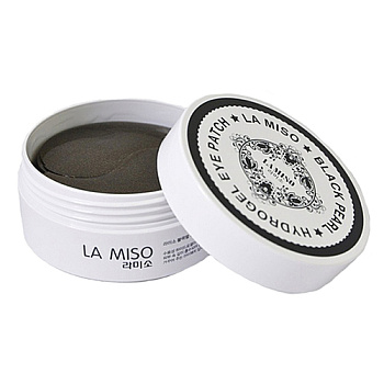 La Miso Патчи гидрогелевые с черным жемчугом - Black pearl hydrogel eye patch, 60шт