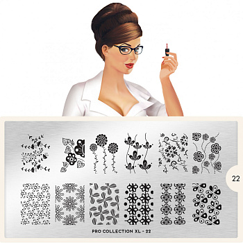 MoYou London Пластина для стемпинга PRO XL №22