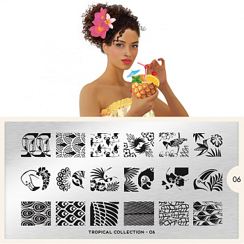MoYou London Пластина для стемпинга Tropical №06