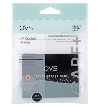 QVS Матирующие салфетки для лица, 100шт