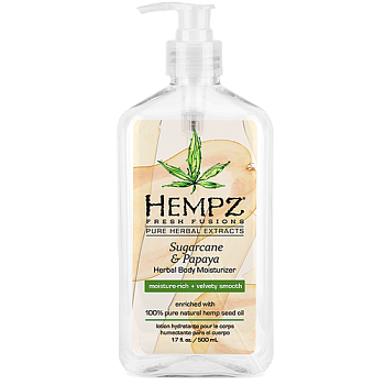 Hempz Молочко для тела, сахарный тростник и папайя Sugarcane & Papaya Herbal Body Moisturizer 500 мл