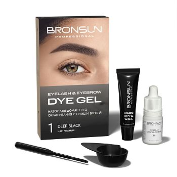 Bronsun Набор для домашнего окрашивания Черный №1