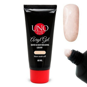 UNO Lux Акрил-гель «Glitter Beige», 30мл