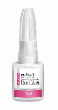 RuNail Клей для типсов (с кисточкой), 10г