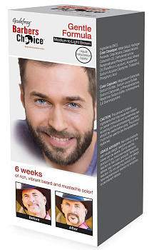 Godefroy Barbers Choice Medium-Light Brown Краска в капсулах для бороды Средне-Коричневая (НАБОР)