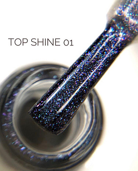 NoBrand Топ с эффектом втирки Top Shine 01, 10мл NoBrand Топ с эффектом втирки Top Shine 01, 10мл