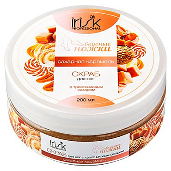 Irisk Скраб для ног, Сахарная карамель, 200мл