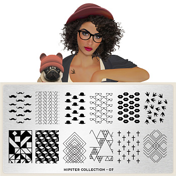 MoYou London Пластина для стемпинга Hipster №07
