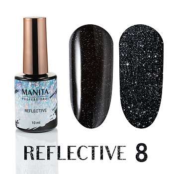 Manita Professional Гель-лак REFLECTIVE светоотражающий 08, 10мл.