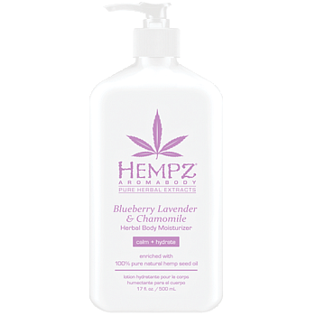 Hempz Молочко для тела увлажняющее Лаванда, Ромашка и Дикие Ягоды Blueberry Lavender&Chamomile Herbal Body Moisturizer, 500мл