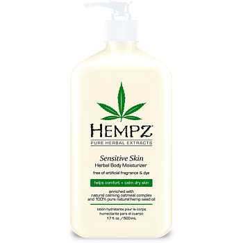 Hempz Молочко для тела увлажняющее Чувствительная кожа Sensitive Skin Herbal Moisturizer, 500мл