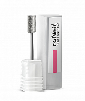 RuNail Фреза алмазная, Диаметр 6,6*12,6мм, Мелкая насечка